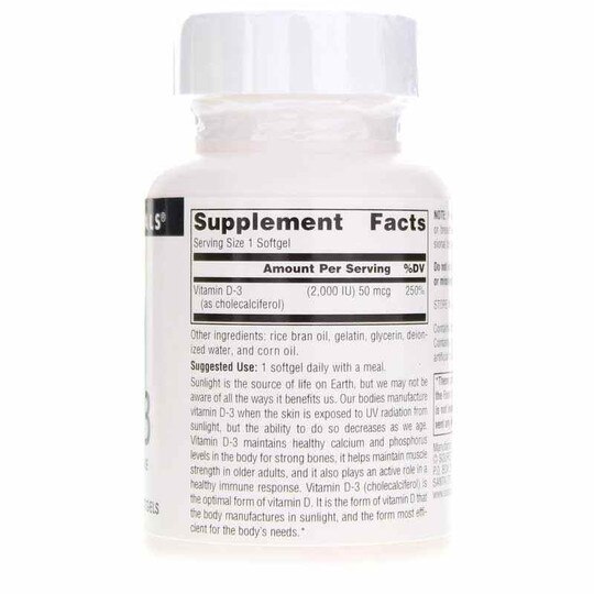 Vitamin D-3 2,000 IU, SNN
